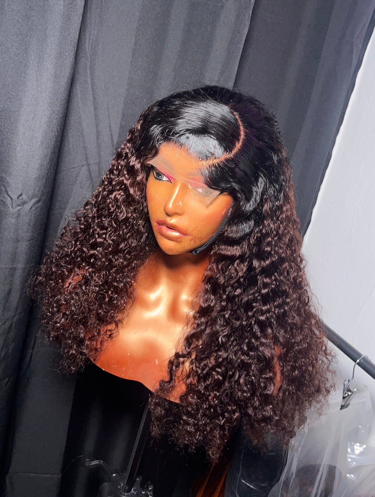 24” 5*5 Burmese curls swiz lace 300g