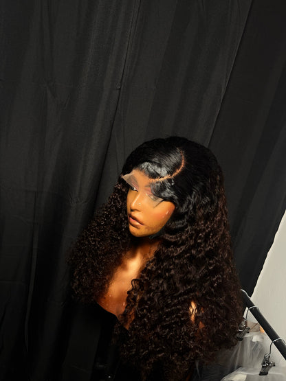 24” 5*5 Burmese curls swiz lace 300g